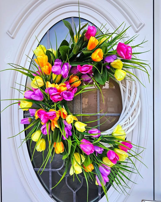 Tulip Wicker Wreath